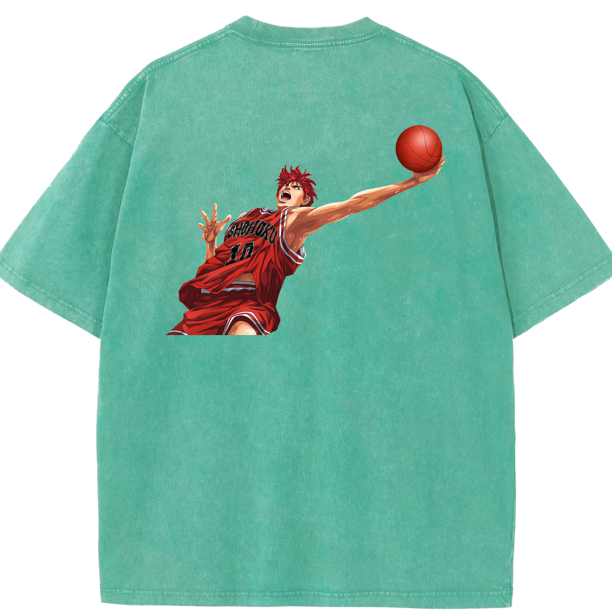 （画像用） SLAM DUNK／スラムダンク 綿100% ヴィンテージ風 半袖Tシャツ（背面プリント）